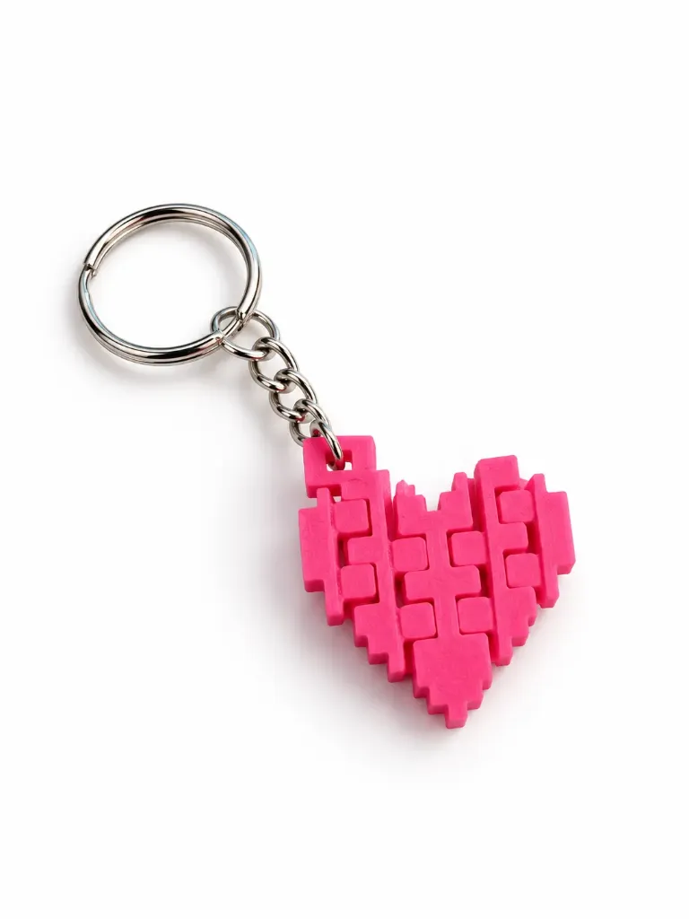 Llavero Corazon articulado pixel